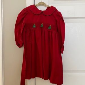 4T Smocked Christmas dress